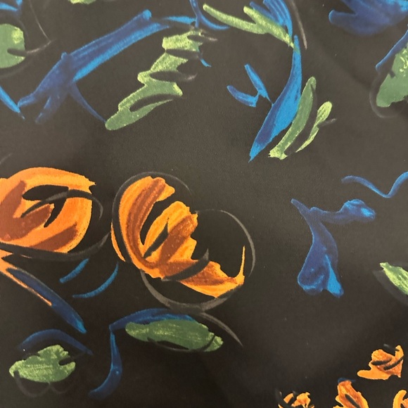 Tory Burch Black Dress with Vibrant Floral Accents - Picture 15 of 15